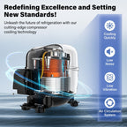 Yeego 19 Inch 140 Cans Single Zone Freestanding Beverage Cooler Refrigerator - 19 inch